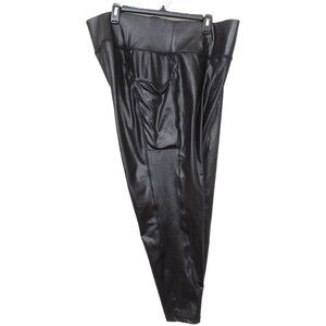 LIVI Lane Bryant 22/24 High-Rise Recycled LIVI Soft 7/8 Legging Faux Leather Mot